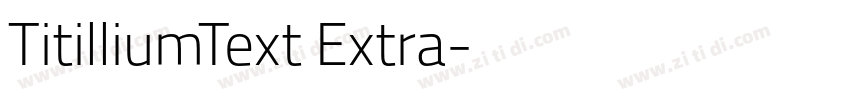 TitilliumText Extra字体转换